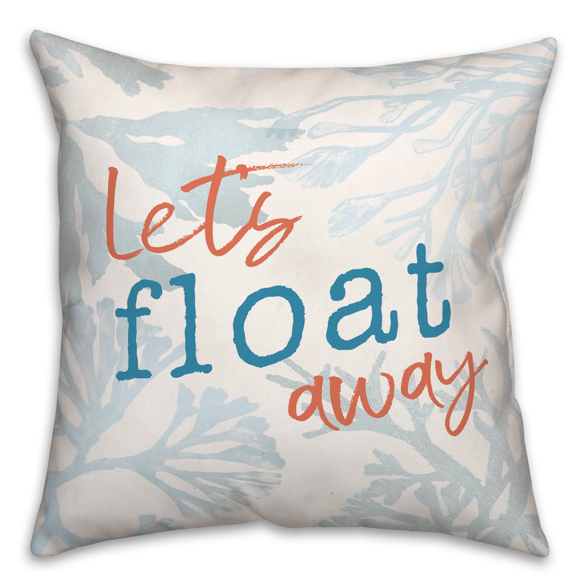 Let's Float Away Throw Pillow